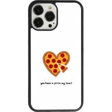 Coque iPhone 13 Pro Max - Silicone rigide noir Saint Valentines Day 26 You have my pizza heart