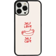 Coque iPhone 13 Pro Max - Silicone rigide noir Saint Valentines Day 26 Self love self care