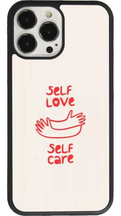 Coque iPhone 13 Pro Max - Silicone rigide noir Saint Valentines Day 26 Self love self care