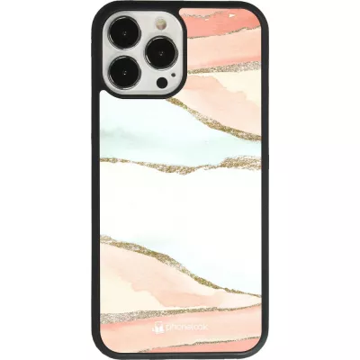 iPhone 13 Pro Max Case Hülle - Silikon schwarz Shimmering Orange