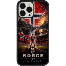 iPhone 13 Pro Max Case Hülle - Silikon schwarz Fussball Norwegen splash 2026