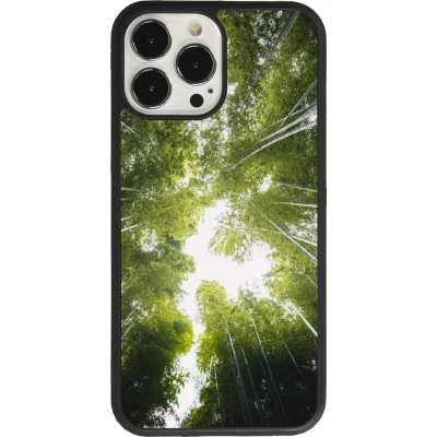 iPhone 13 Pro Max Case Hülle - Silikon schwarz Spring 23 forest blue sky