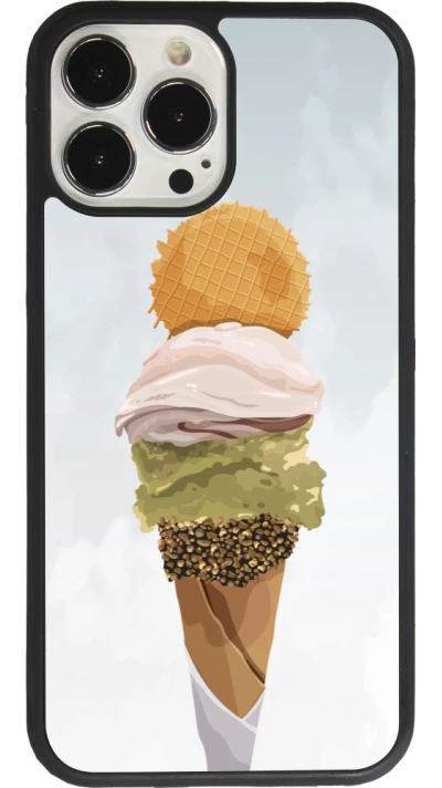 Coque iPhone 13 Pro Max - Silicone rigide noir Summer 2025 Cornet