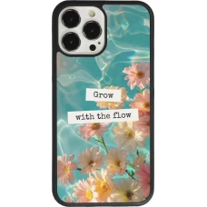 Coque iPhone 13 Pro Max - Silicone rigide noir Summer 2025 Grow with the flow