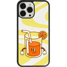 Coque iPhone 13 Pro Max - Silicone rigide noir Summer drink 2026