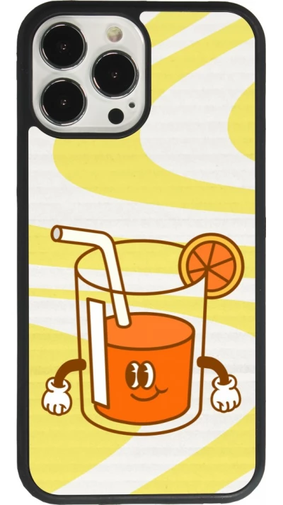 Coque iPhone 13 Pro Max - Silicone rigide noir Summer drink 2026