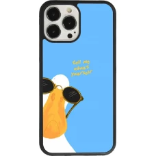 Coque iPhone 13 Pro Max - Silicone rigide noir Tell me about yourself Summer 2026