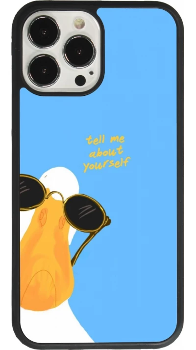 Coque iPhone 13 Pro Max - Silicone rigide noir Tell me about yourself Summer 2026