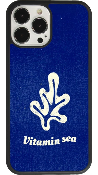 Coque iPhone 13 Pro Max - Silicone rigide noir Vitamin sea Summer 2026