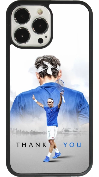 iPhone 13 Pro Max Case Hülle - Silikon schwarz Thank you Roger