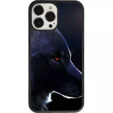Coque iPhone 13 Pro Max - Silicone rigide noir Wolf Shape