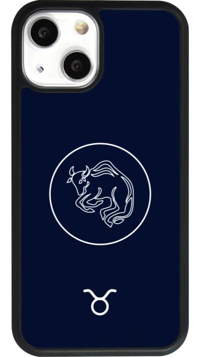 iPhone 13 mini Case Hülle - Silikon schwarz Astrologie Stier