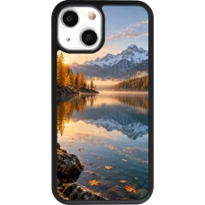 Coque iPhone 13 mini - Silicone rigide noir Autumn 26 Autumn lake