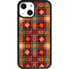 Coque iPhone 13 mini - Silicone rigide noir Autumn 26 Autumn pattern