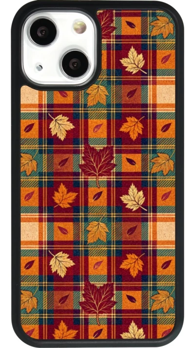 Coque iPhone 13 mini - Silicone rigide noir Autumn 26 Autumn pattern