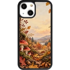 Coque iPhone 13 mini - Silicone rigide noir Autumn 26 Illustrated Autumn