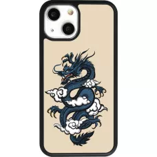 iPhone 13 mini Case Hülle - Silikon schwarz Blue Dragon Tattoo