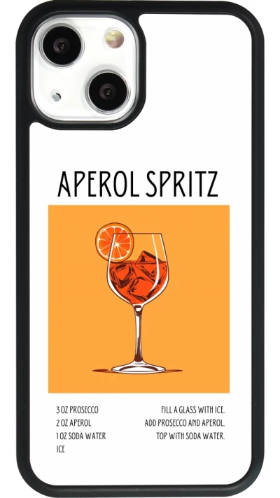 iPhone 13 mini Case Hülle - Silikon schwarz Cocktail Rezept Aperol Spritz