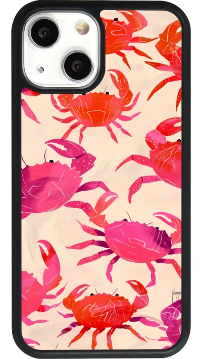 iPhone 13 mini Case Hülle - Silikon schwarz Crabs Paint