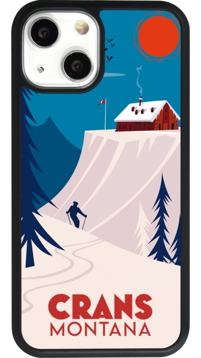 iPhone 13 mini Case Hülle - Silikon schwarz Crans-Montana Cabane