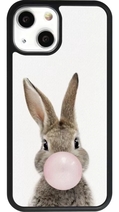 iPhone 13 mini Case Hülle - Silikon schwarz Easter 2023 bubble gum bunny