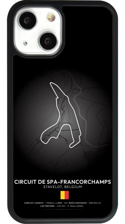 iPhone 13 mini Case Hülle - Silikon schwarz F1 Track 2025 Belgium
