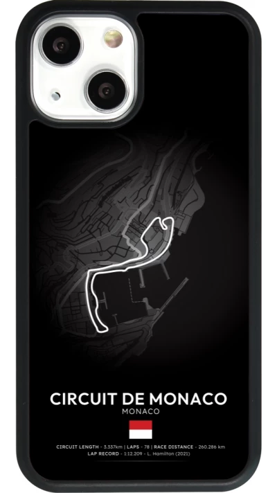 iPhone 13 mini Case Hülle - Silikon schwarz F1 Track 2025 Monaco