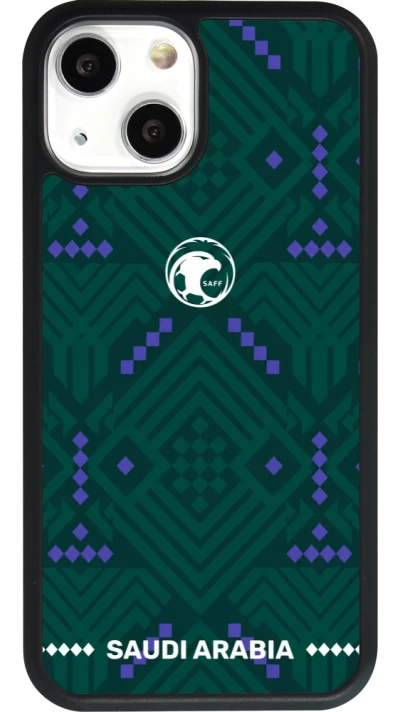 iPhone 13 mini Case Hülle - Silikon schwarz Saudi Arabien 2026 personalisierbares Fussballtrikot
