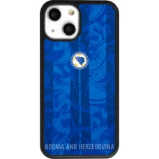 iPhone 13 mini Case Hülle - Silikon schwarz Bosnien und Herzegowina 2026 personalisierbares Fussballtrikot