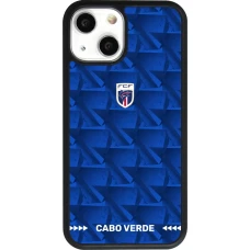 iPhone 13 mini Case Hülle - Silikon schwarz Kap Verde 2026 personalisierbares Fussballtrikot