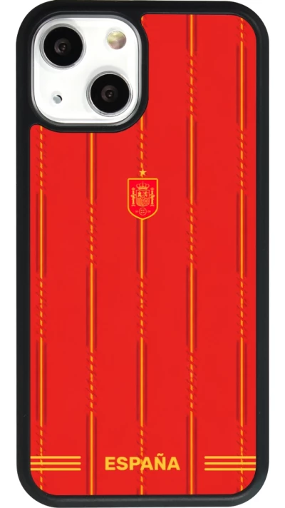 iPhone 13 mini Case Hülle - Silikon schwarz Spanien 2026 personalisierbares Fussballtrikot