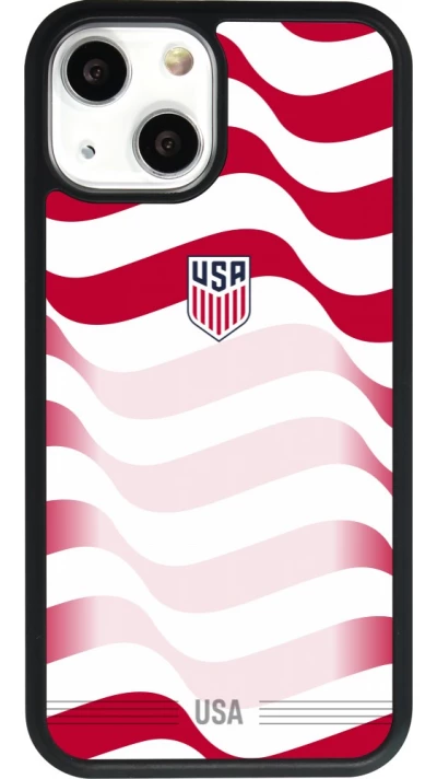 iPhone 13 mini Case Hülle - Silikon schwarz Vereinigten Staaten 2026 personalisierbares Fussballtrikot
