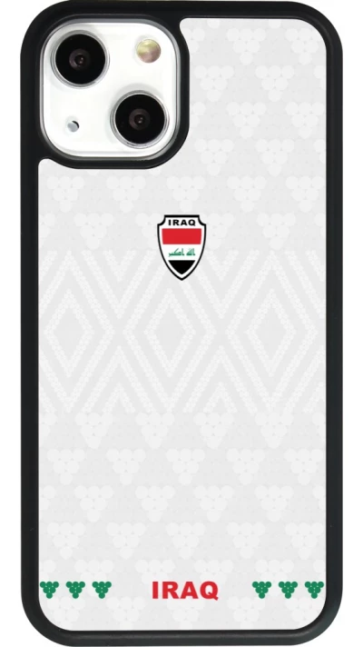 iPhone 13 mini Case Hülle - Silikon schwarz Irak 2026 personalisierbares Fussballtrikot