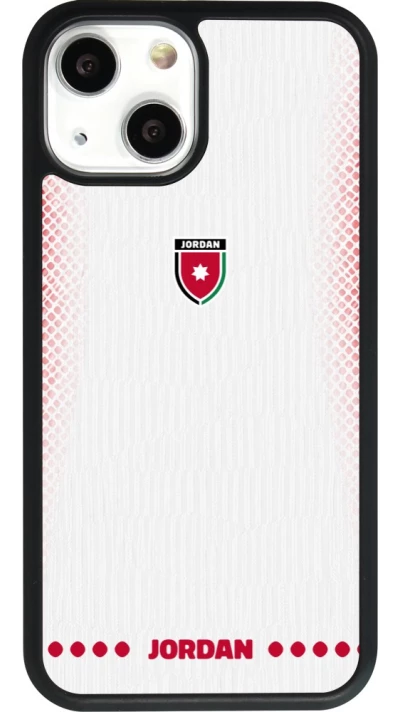 iPhone 13 mini Case Hülle - Silikon schwarz Jordanien 2026 personalisierbares Fussballtrikot