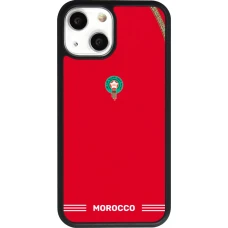 iPhone 13 mini Case Hülle - Silikon schwarz Marokko 2026 personalisierbares Fussballtrikot