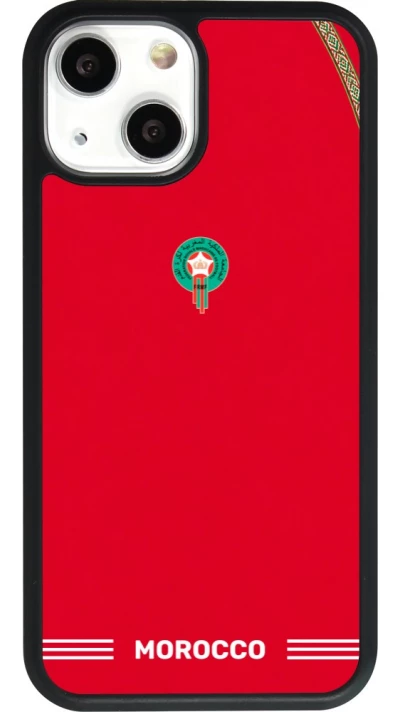 iPhone 13 mini Case Hülle - Silikon schwarz Marokko 2026 personalisierbares Fussballtrikot