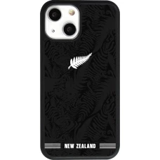 iPhone 13 mini Case Hülle - Silikon schwarz Neuseeland 2026 personalisierbares Fussballtrikot