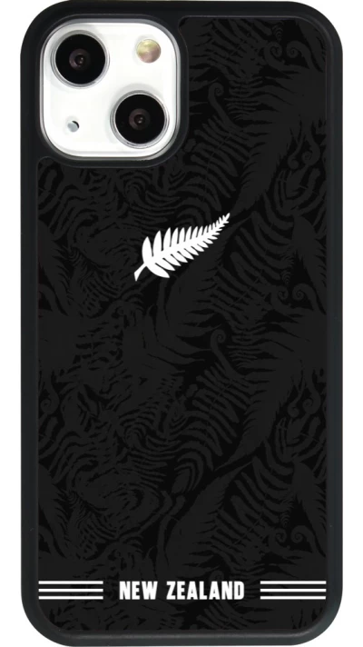 iPhone 13 mini Case Hülle - Silikon schwarz Neuseeland 2026 personalisierbares Fussballtrikot