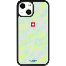 iPhone 13 mini Case Hülle - Silikon schwarz Schweiz Away 2026 personalisierbares Fussballtrikot