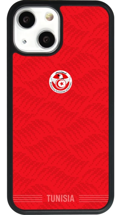 iPhone 13 mini Case Hülle - Silikon schwarz Tunesien 2026 personalisierbares Fussballtrikot