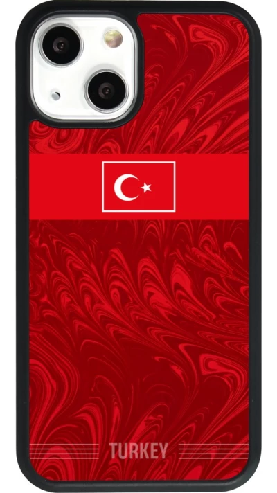iPhone 13 mini Case Hülle - Silikon schwarz Türkei 2026 personalisierbares Fussballtrikot