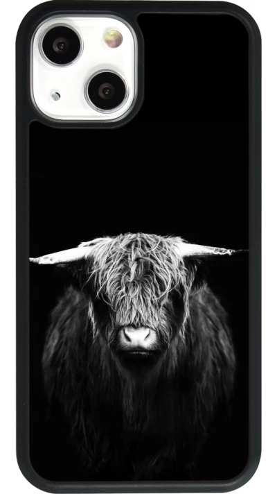 iPhone 13 mini Case Hülle - Silikon schwarz Highland calf black