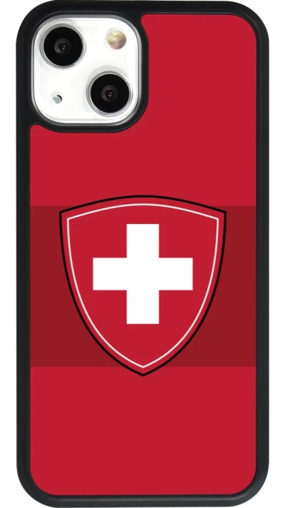 iPhone 13 mini Case Hülle - Silikon schwarz Hockey World Championship Ecusson Suisse