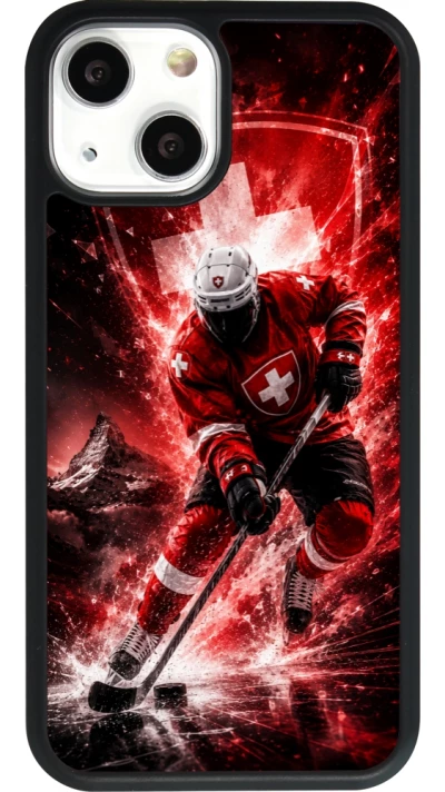 iPhone 13 mini Case Hülle - Silikon schwarz Hockey World Championship Player