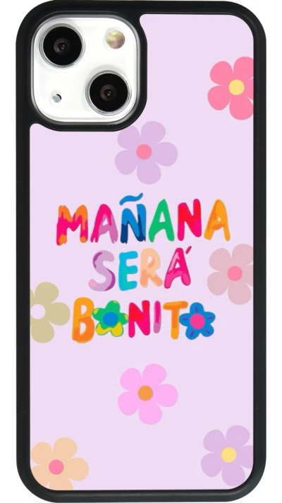 iPhone 13 mini Case Hülle - Silikon schwarz Karol G Manana sera bonito