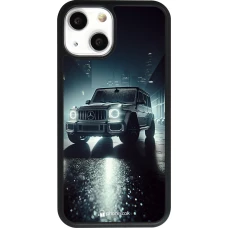 Coque iPhone 13 mini - Silicone rigide noir Mercedes G AMG Night