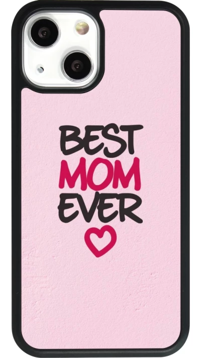 iPhone 13 mini Case Hülle - Silikon schwarz Mom 2023 best Mom ever pink