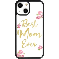 Coque iPhone 13 mini - Silicone rigide noir Mom 2024 best Mom ever