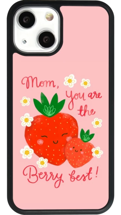 iPhone 13 mini Case Hülle - Silikon schwarz Mom 2026 Berry best