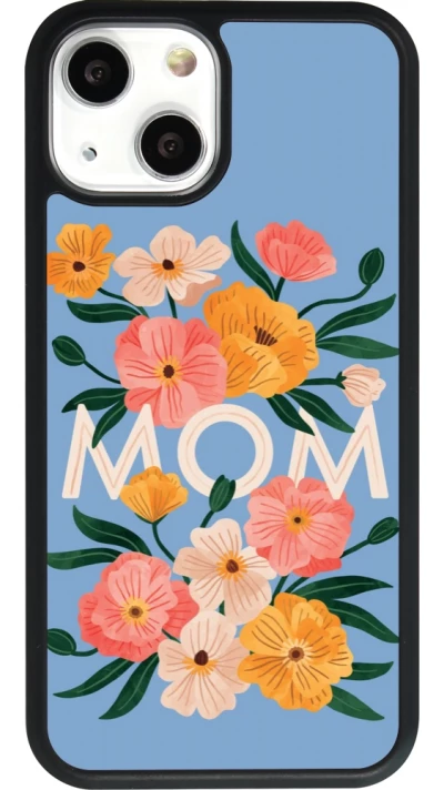 iPhone 13 mini Case Hülle - Silikon schwarz Mom 2026 Flowers